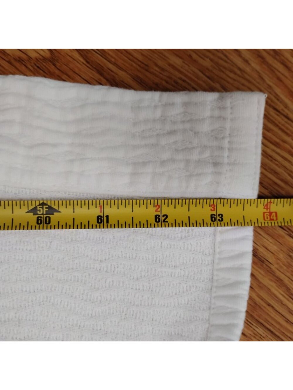 CASALUNA White Cotton Mat & The Company Store Waffle Shower Curtain Bathroom Lo - Picture 5 of 10